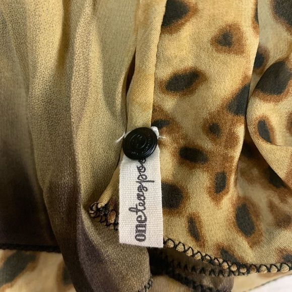 One teaspoon sheer animal print blouse - Picture 5 of 6